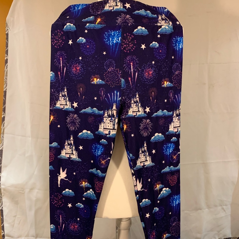 Asher and Emery Disney Castle Fireworks Leggings